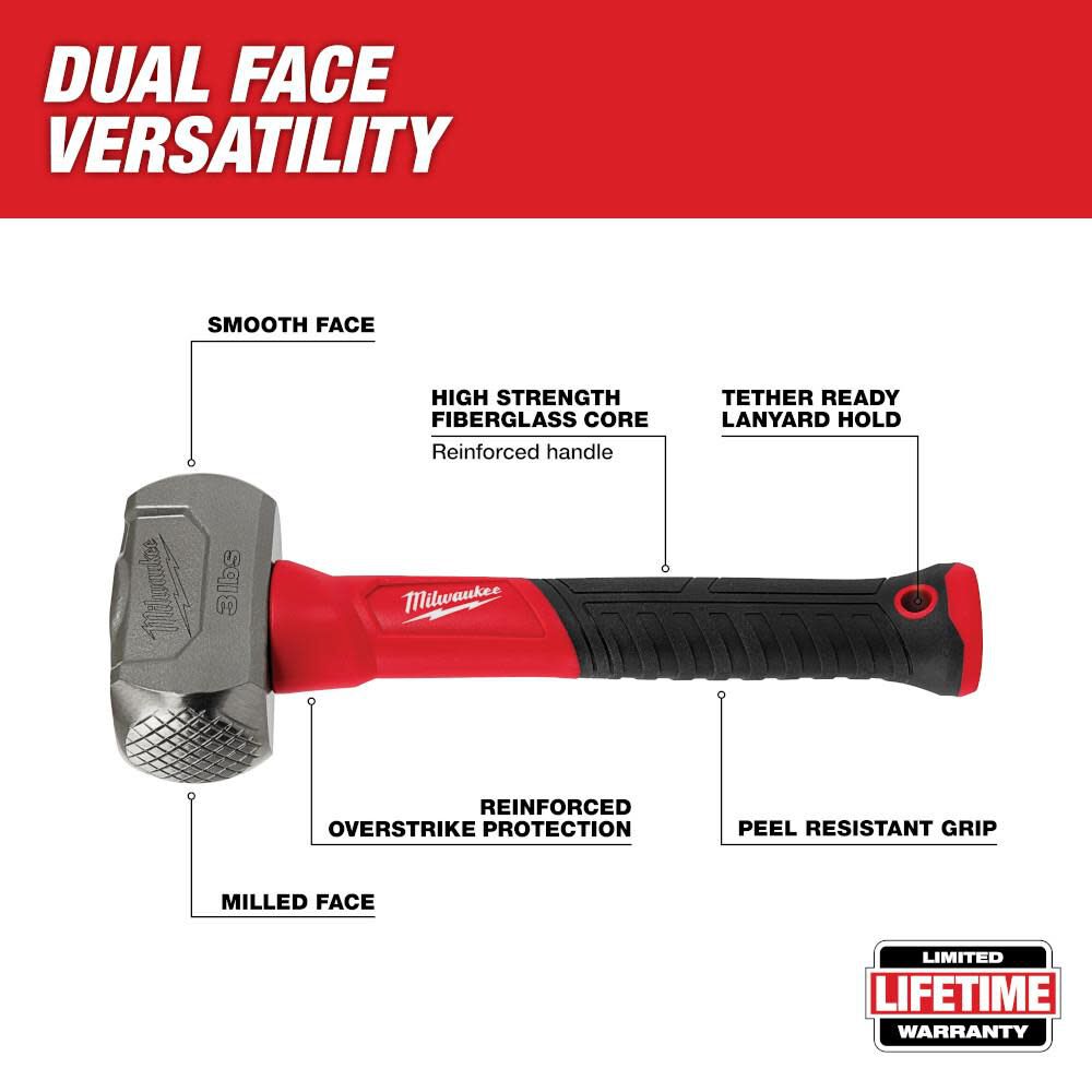 Milwaukee 3 lbs. Fiberglass Drilling Hammer